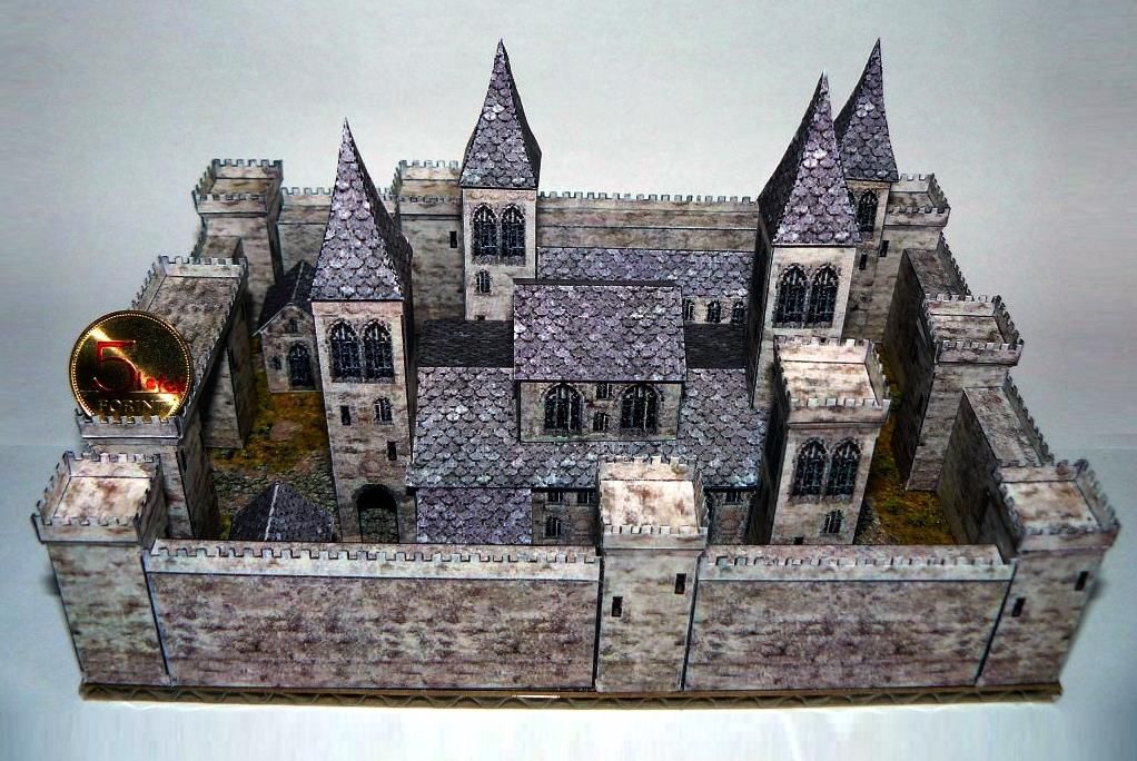 Papermau Old Church And Medieval Castle Paper Model Assembled By Unknown 0720